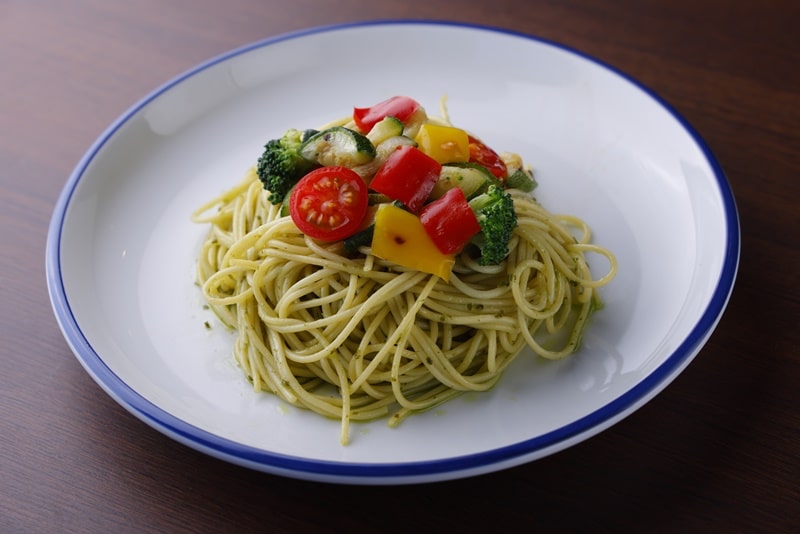 グリル野菜と大葉のジェノベーゼソースパスタセット